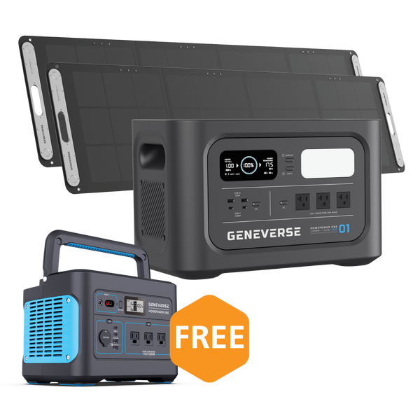 Geneverse 1200Watt HomePower ONE PRO Series LiFePO4 Power Stations