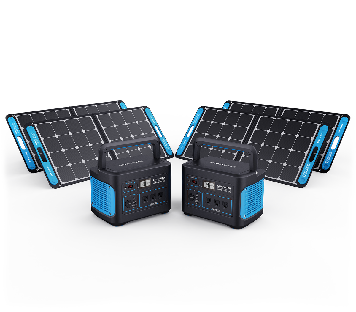 1000-Watt HomePower ONE Lithium-Ion Solar Generators (Backup Battery + Solar Panels)