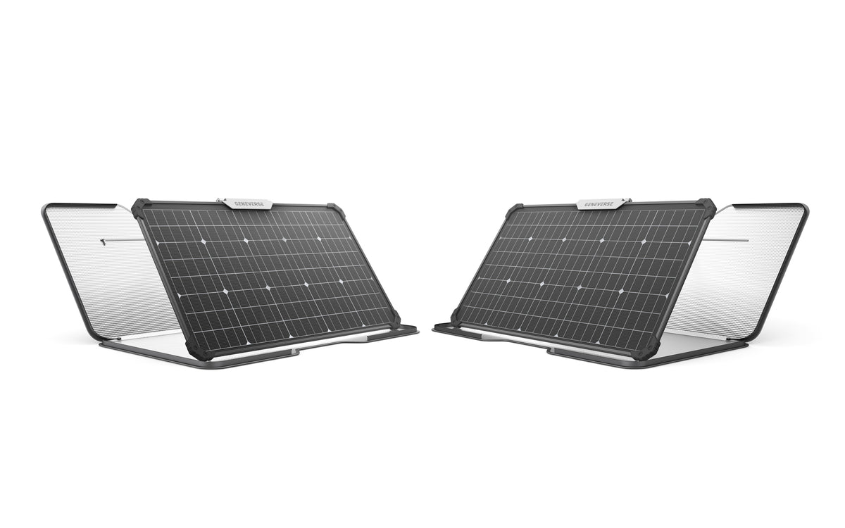 2X SolarPower AIR Panels All-Weather Portable Solar Panels (160W Max Output/80W Per Panel)