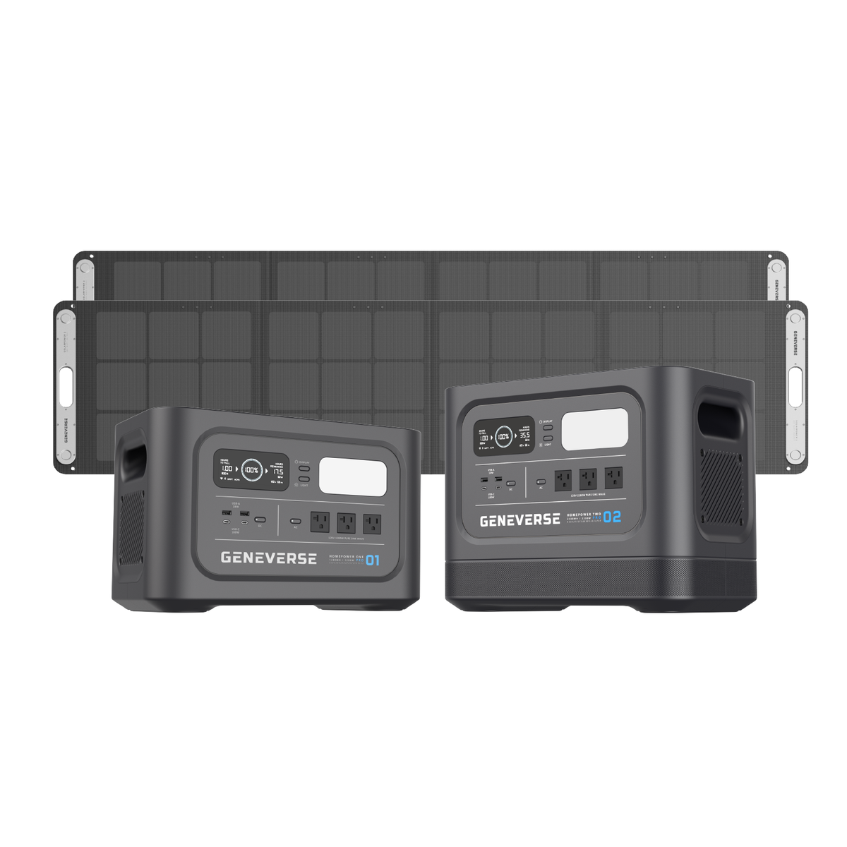 Geneverse 2400-Watt HomePower TWO PRO Series LiFePO4 Power Stations